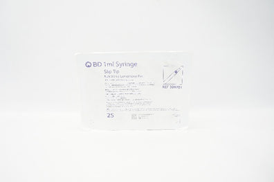 BD 309701 1ml Syringe Slip Tip - Box of 25